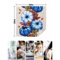 thumbnail image 4 of Navy Blue Pumpkins Fall Cloth Napkins Set of 8 Reusable Dinner Napkins, Thanksgiving Botanical Beige Cocktail Napkin Washable Table Napkins for Wedding/Holiday Party/Baby Shower 20"x20", 4 of 7