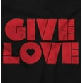 thumbnail image 2 of Give Love Heart Kindness Happiness Women's Long Sleeve T Shirt Brisco Brands S, 2 of 6