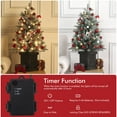 thumbnail image 6 of Ataucjin 3 FT Christmas Tree，Pre-Lit Christmas Tree with 78 Battery-Operated Warm White Lights, Artificial Christmas Tree with Potted Base, 6 of 8