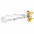 thumbnail image 3 of Coussin Rond Jaune et Bague en Argent Zircon Cubique, 3 of 3