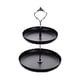 thumbnail image 2 of Jewelry display tray, 2-tier cake dessert storage, fruit display, foldable portable, metal frame, for office, high-traffic, durable, space-saving, elegant design, for bedroom, retail, 2 of 8
