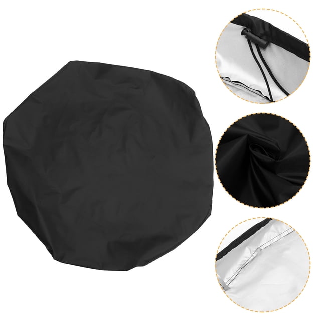 USHOBE Protector De De Barbacoa Negro Con Tela Oxford Impermeable Y Anti Uv
