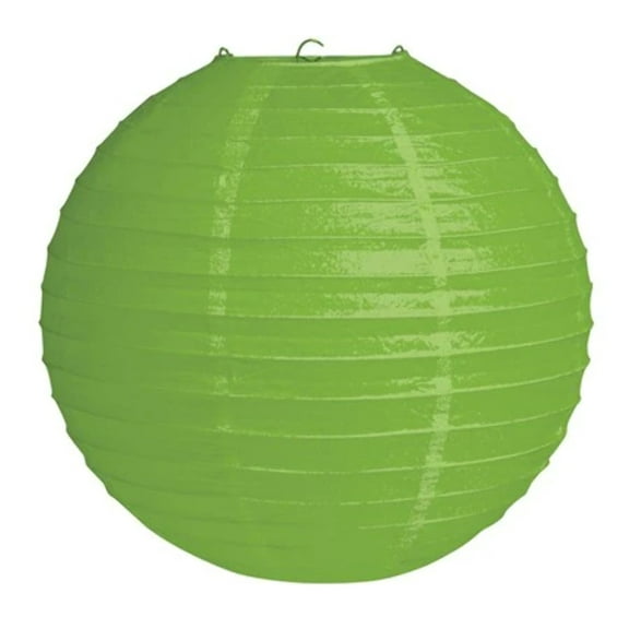 12 Citrus Green Round Solid Lantern (Each)