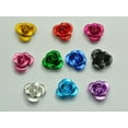 thumbnail image 6 of U8MO 200 Aluminum Metal Rose Flower Beads 8mm Colour Choice Jewelry Making-Golden, 6 of 7