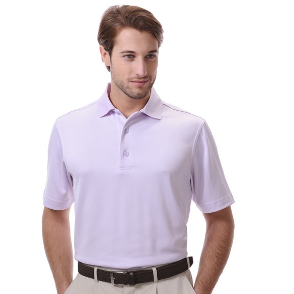 Monterey Club Men's Subtle Jacquard Texture Golf Polo Shirt #1487