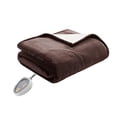 thumbnail image 1 of Woolrich Couverture Électrique avec Contrôleur de Réglage de 20 Niveaux de Chaleur Simple: 62x84 Pouces Chocolat, 1 of 4