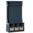 thumbnail image 4 of Twin Star Home 40" Hall Tree with Open Storage and Included Baskets, Fontana Blue, 4 of 10