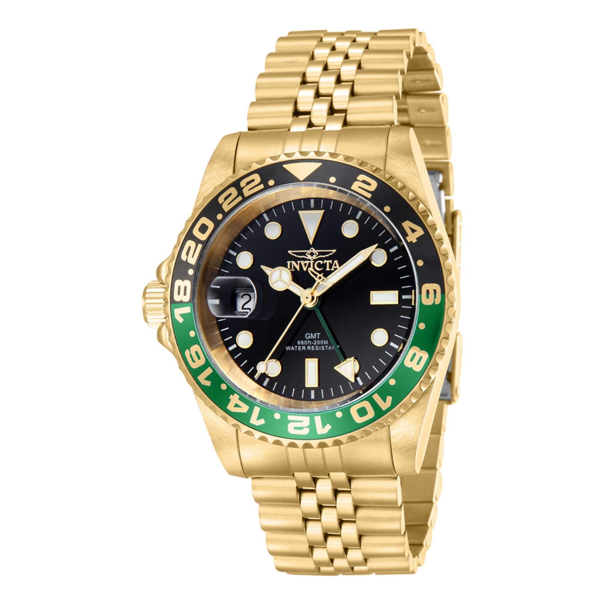 Invicta 43973 Men s Pro Diver Green and Black Bezel Bracelet Watch