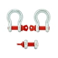 thumbnail image 2 of Anchor Shackles QWORK, acero galvanizado, 1 tonelada, 20 unidades, 2 of 8