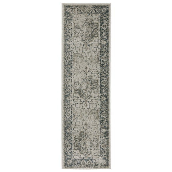 Woven Trends Elton Traditional Rug 002W9 in Gray Runner 2' 2" X 7 ' 6"