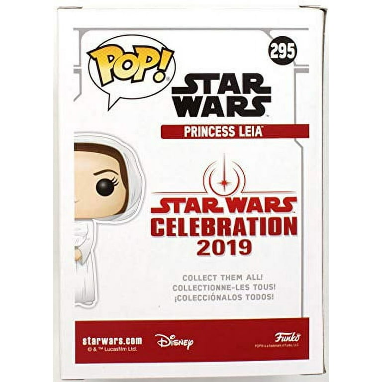 POP! Funko Star Wars Celebration (Gold Chrome) Princess Leia #295 - 2019  Star Wars Galactic Convention Exclusive