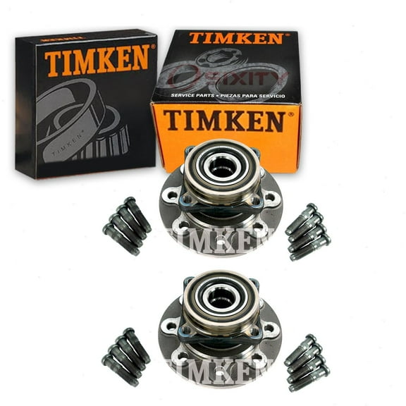 2 pc Timken Front Wheel Bearing Hub Assembly compatible with Dodge Ram 2500 1994-1999