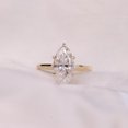 thumbnail image 2 of Cora Jewellery 2CT Marquise Moissanite Engagement Ring For Women, 10K Yellow Gold, 2 of 7