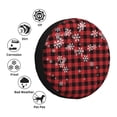 thumbnail image 4 of Goofa Red Buffalo Plaid Pattern Universal Tire Cover for Jeep, SUV, Truck, and Trailer – Waterproof, UV-Resistant,Easy to Install, Fits 14"-17" Tires-14 inch, 4 of 6