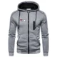 thumbnail image 3 of Nuevo período de otoño e invierno, sudaderas con capucha a la moda para hombre, sudaderas de lana con capucha y cremallera de manga larga, ropa deportiva informal para hombre de talla grande, 3 of 4