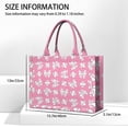 thumbnail image 3 of Large Capacity Tote Bag,Pink Bows and Baseballs Pattern Handbag Fashion Luxury Tote Bag,15.7"x13"x 5.1" Inches,Laptop Compatible, 3 of 6