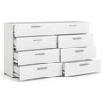 thumbnail image 4 of Pemberly Row Contemporary 8 Drawer Double Dresser in White, 4 of 14