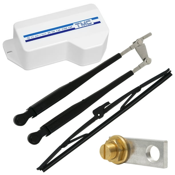 TMC Marine Heavy Duty Windshield Wiper Complete System Kit, Self