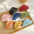 thumbnail image 3 of Large Hair Claw Clips for Woman,Non-slip Matte Leaf Shape Clips,Hair Clamps for Thin Thick Hair, 3 of 8
