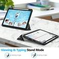 thumbnail image 5 of Fintie SlimShell Case for iPad Air 11-inch M4/M3/M2 (2026/2025/2024), iPad Air 5th/4th Generation (2022/2020) 10.9 Inch - Flexible Soft-Touch TPU Cover with Built-In Pencil Slot, Composition Book, 5 of 9