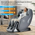 thumbnail image 2 of Costway Fauteuil de Massage Intégral 4D à Piste en Sl avec Conception en Apesanteur, Châle Chauffant, Gris, 2 of 10