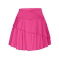 thumbnail image 5 of Npasoilc Athletic Skirts for Women Hight Waisted Stretchy Tiered Ruffle Hem Skirts Lightweight Soft Tennis Fitness Skirts Casual Slim-Fit Mini Skirts, 5 of 7