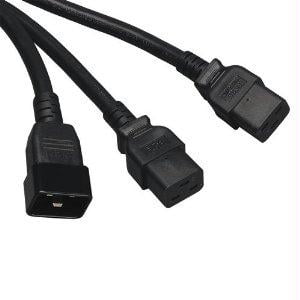 Tripp Lite Heavy-duty Power Extension Cord Y Splitter Cable For Servers And Computers 20a, by Tripp Lite