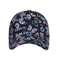 thumbnail image 2 of Naloa Original Classic Low Profile Hat Men Women Baseball Cap Dad Hat Adjustable Unconstructed Love Butterflies Print Cap, 2 of 9