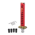 thumbnail image 1 of Kit de pomo de cambio de marchas Unique Bargains, 25 cm con 4 adaptadores para vehículos automáticos y manuales de aleación de aluminio rojo, 1 of 7