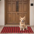 thumbnail image 4 of Red Black Plaid Checkered Pattern Door Rugs,Washable Non Slip Door Mats Indoor,Decorative Door Mats,Entry Mat Indoor for Entrance,Bedroom,Kitchen,Bathroom,16"x47", 4 of 6