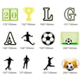 thumbnail image 4 of Decoración temática de la Copa Mundial de 2022, suministros para fiesta de fútbol, ​​portería, bandera, adorno en espiral, inserto para pastel de fútbol Sincero Electrónica, 4 of 5