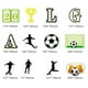 thumbnail image 4 of Decoración temática de la Copa Mundial de 2022, suministros para fiesta de fútbol, ​​portería, bandera, adorno en espiral, inserto para pastel de fútbol, 4 of 5