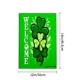 thumbnail image 4 of Amhnf Welcome Shamrock Garden Flag For Home Outdoor Garden Yard Decor 12x18 inch, 4 of 5