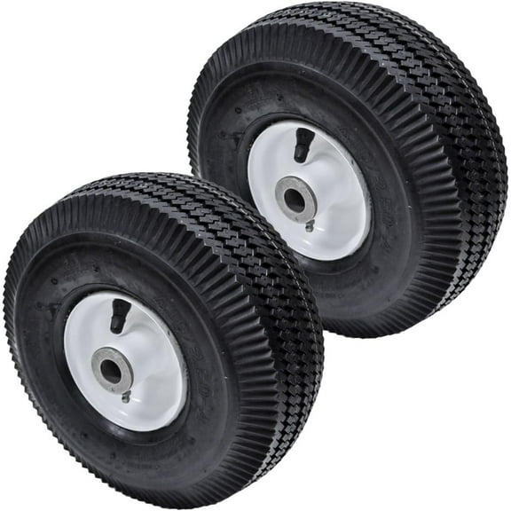 2PK Flat Free Front Wheel Tire for Toro Time Cutter Z 4.10/3.50-4 105-3471
