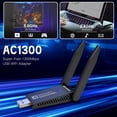 thumbnail image 2 of Adaptador WiFi USB Wiisdatek AC1300Mbps de doble banda 5G/2.4G, 2 of 7