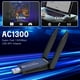 thumbnail image 2 of Adaptador WiFi USB Wiisdatek AC1300Mbps de doble banda 5G/2.4G, 2 of 7