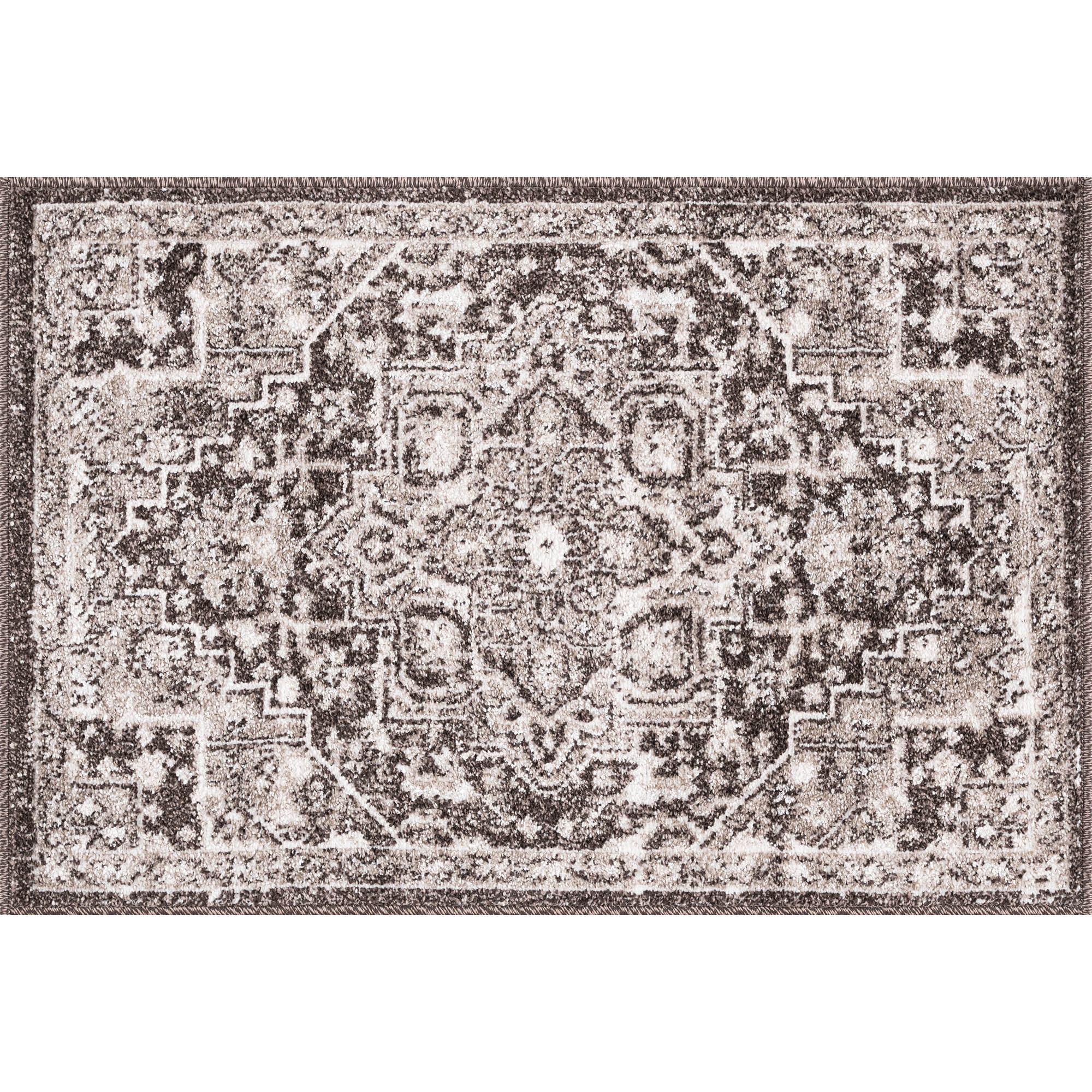 Bliss Rugs Magic Traditional 2' x 3' Brown and Cream Indoor Area Rug