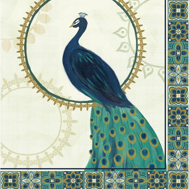Resplendent Peacock Paper Cocktail Napkins