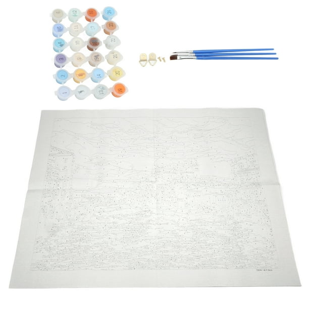 Colorear Por Numeros Adultos Murando Pintura Por Números Cuadros De Colorear Por Números Kit Para Pintar En Lienzo Con Marco DIY Bricolaje Adultos Niños Decoracion De Pared Regalos Tulipanes 50x40 Cm N A