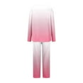 thumbnail image 5 of Kaemgyyd Women's Pajama Set Long Sleeve Pj Sets Two Piece Loungewear Soft Pajama Top and Pants Loose Pjs Sleepwear, 5 of 5