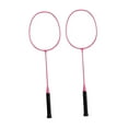 thumbnail image 2 of jinwen Badminton Rackets 2Pcs Badminton Equipment for Beach Indoor Outdoor Backyard Pink, 2 of 7