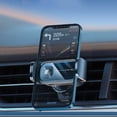 thumbnail image 3 of Car Phone Holder Mini  Smart Electric Locking Car Mobile Phone Bracket Air Vent Clip for Smartphone, 3 of 10