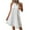 White, variant on Edvintorg Beach Dresses for Women Summer Embroidery Sleeveless Keyhole Back Halter Neck Aline Dress Casua Solid Vacation Outfits for Women