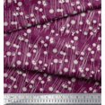 thumbnail image 3 of Soimoi polyester Crepe Fabric Geometrical Check & Aster Floral Print Fabric by the Yard 42 Inch Wide, 3 of 3