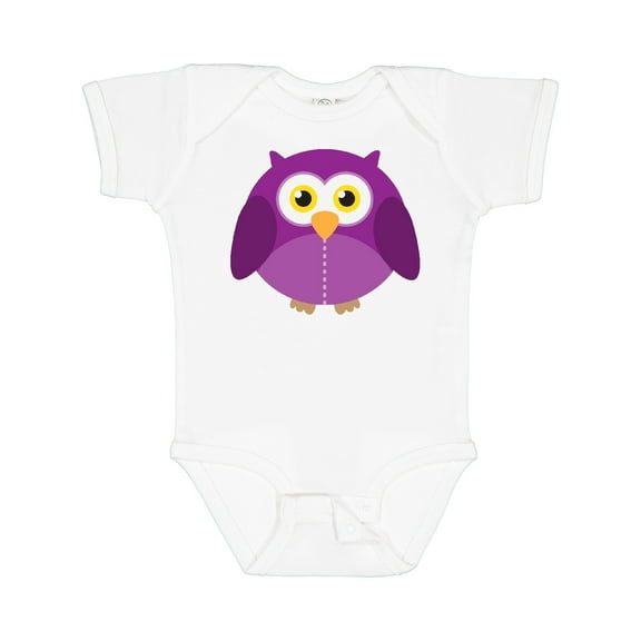 Inktastic Purple Owl Bird Boys or Girls Baby Bodysuit