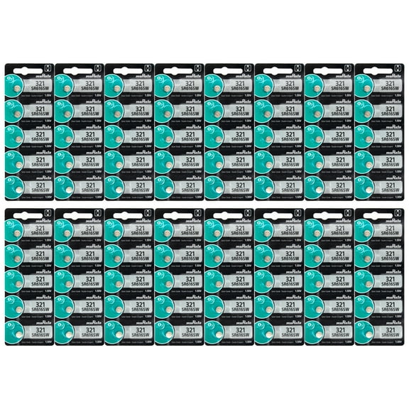 80 x Murata SR616SW (321) 1.55v Silver Oxide Battery