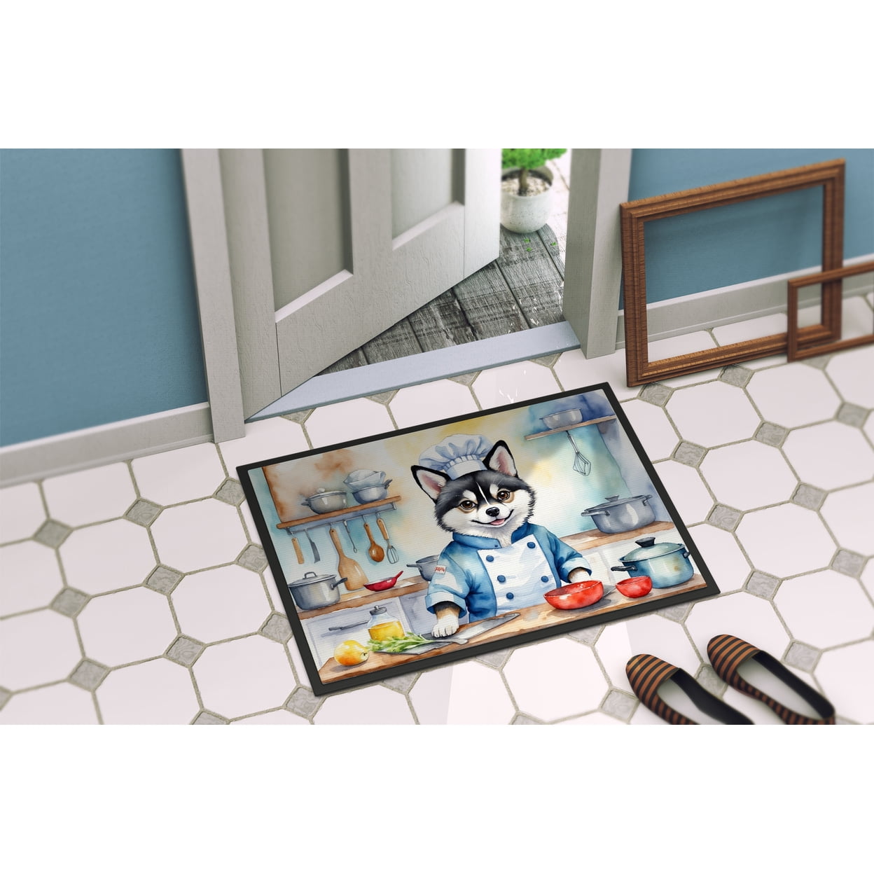 Alaskan Klee Kai The Chef Doormat