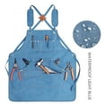 thumbnail image 1 of Thick canvas bottom split wear-resistant woodworking gardening apron waterproof, 1 of 6