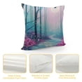 thumbnail image 4 of Orinice Flowers Full Moon Graphic Decorative Cushion Throw Pillow Cover for Home Couch Living Room Bed Sofa Zipper Closure Aesthetic Decorative 1PC 24x24in, 4 of 5