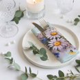 thumbnail image 3 of Cloth Napkins Set of 4 - 20x20 Inches, Watercolor Daisy Washable Reusable Table Napkins, Rustic Spring Botanical Flowers Floral Soft & Absortbent Dining Napkin for Party Wedding Hotel Restaurant, 3 of 8